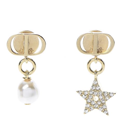 dior pearl star earrings|christian Dior pearl earrings price.